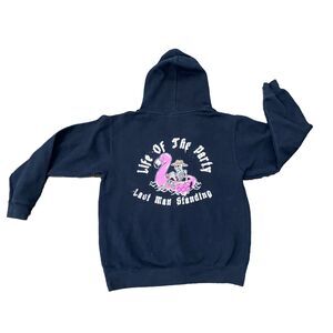 Skin & Bones "LIFE OF THE PARTY" Hoodie Unisex M Pullover Sweatshirt Made in USA